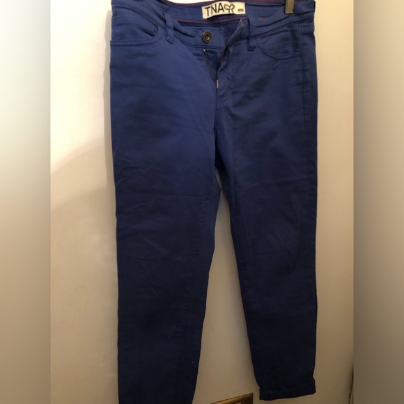 Aritzia - TNA brand - blue skinny ankle pants. Size 2. 97%cotton/ 3% spandex. - Picture 1 of 5